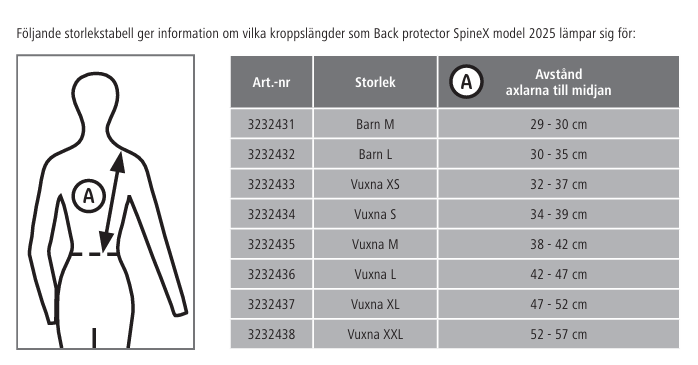 Ryggskydd, barn M-vuxen XXL, Covalliero Backpro SpineX bild 7