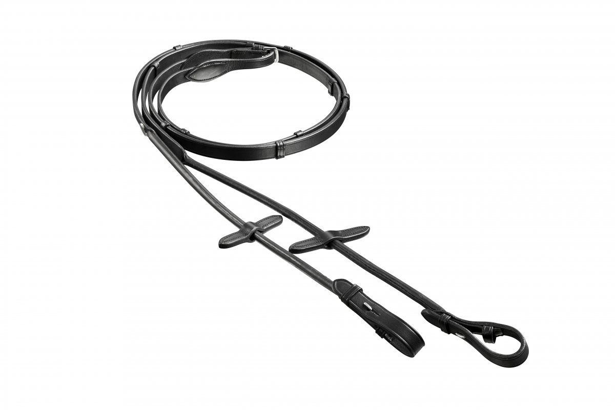 Lädertygel, ponny-full, Finesse Reins Round
