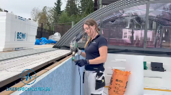 Platssvetsad poolliner - AquaSence 3D Granit Blue - Linerspecialisten