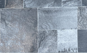 Platssvetsad Poolliner - AquaSense 3D Sign Brown Basalt - Linerspecialisten