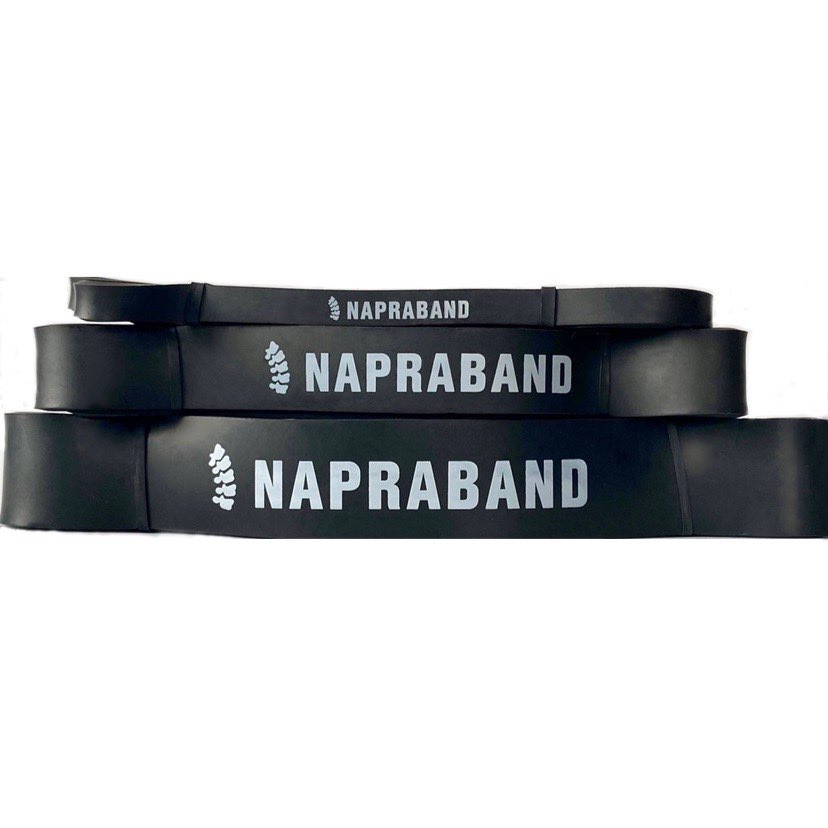 Napraband powerbands 3-pack — tre motståndsnivåer för styrketräning