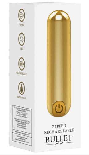 Produktfoto för Shots Toys: Rechargeable Bullet, 10 Speed, guld