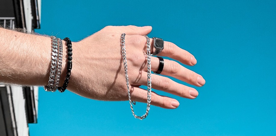 herrsmycke, stålarmband, by billgren