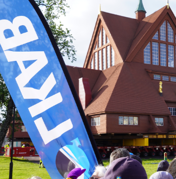 Axelväska Kiruna detalj