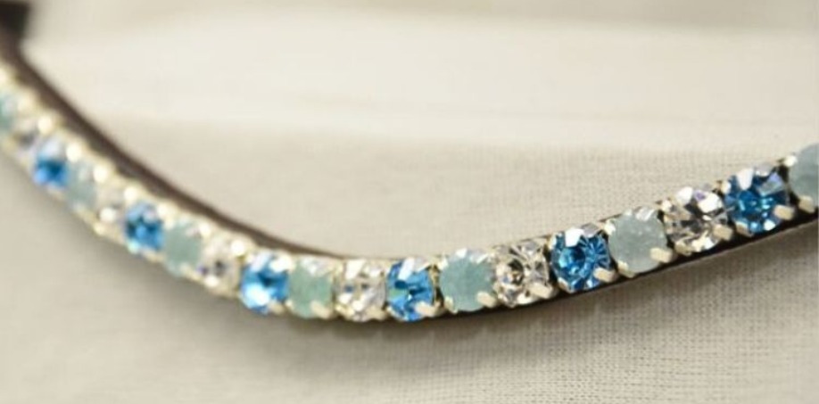 blått-strasspannband