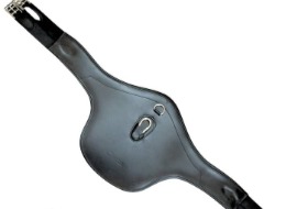 hoppsadelgjord läder magplatta