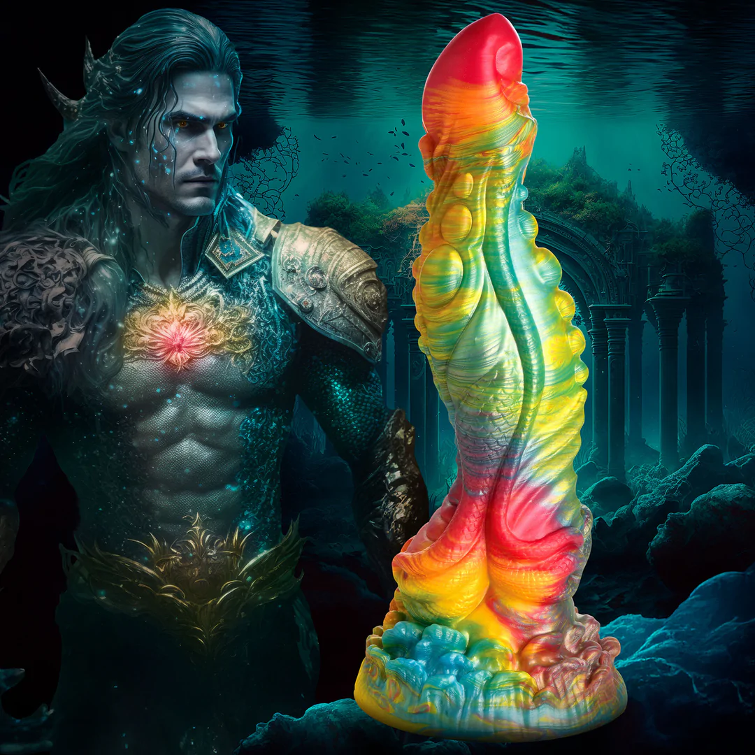 Majestic Merman Silikondildo 22cm    - Forskjellige farger
