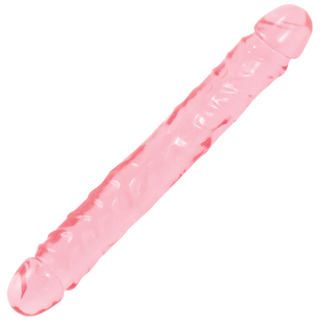 Jr. Double Dong Dobbeldildo fra Doc Johnson Rosa - 30 cm
