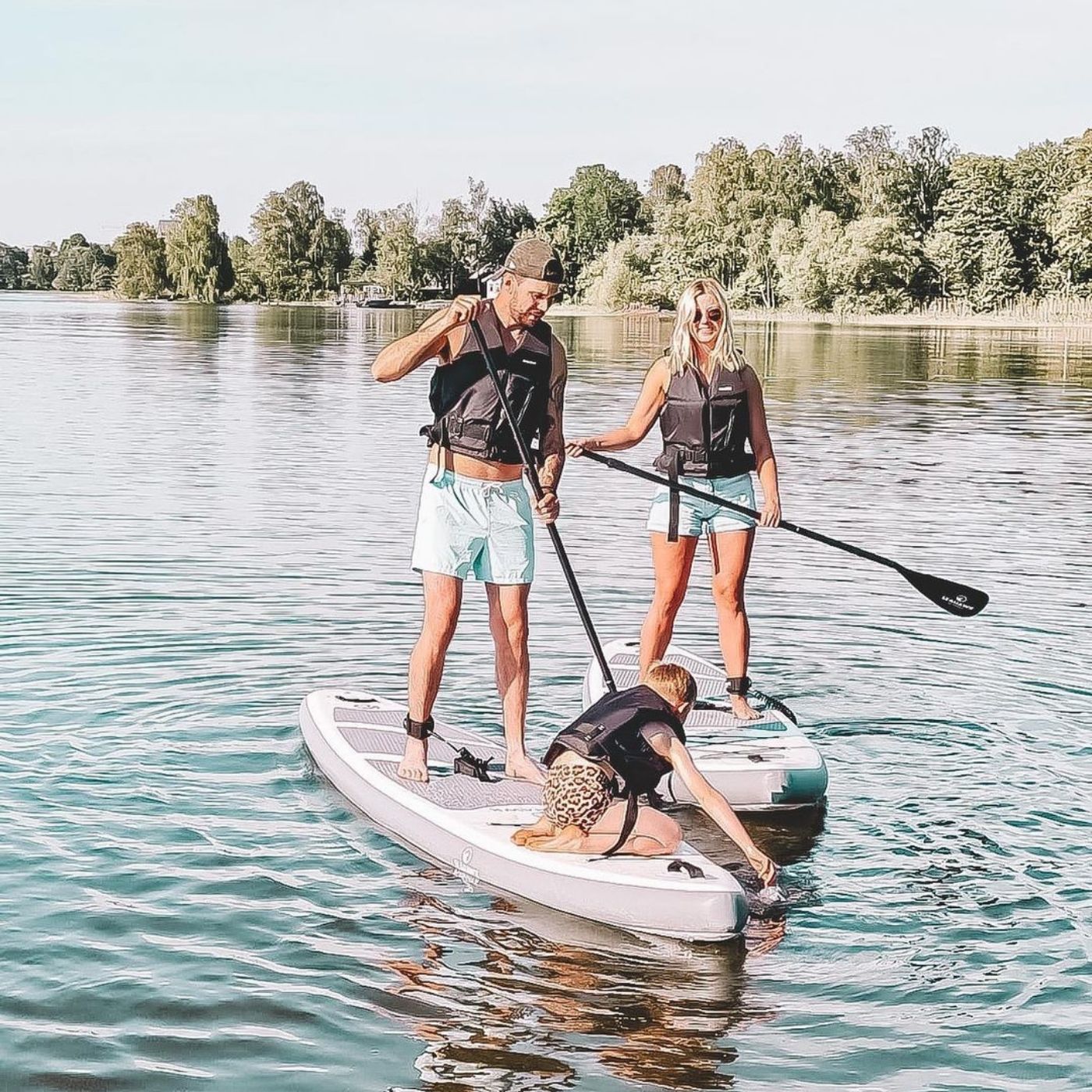 SUP-bräda på vatten