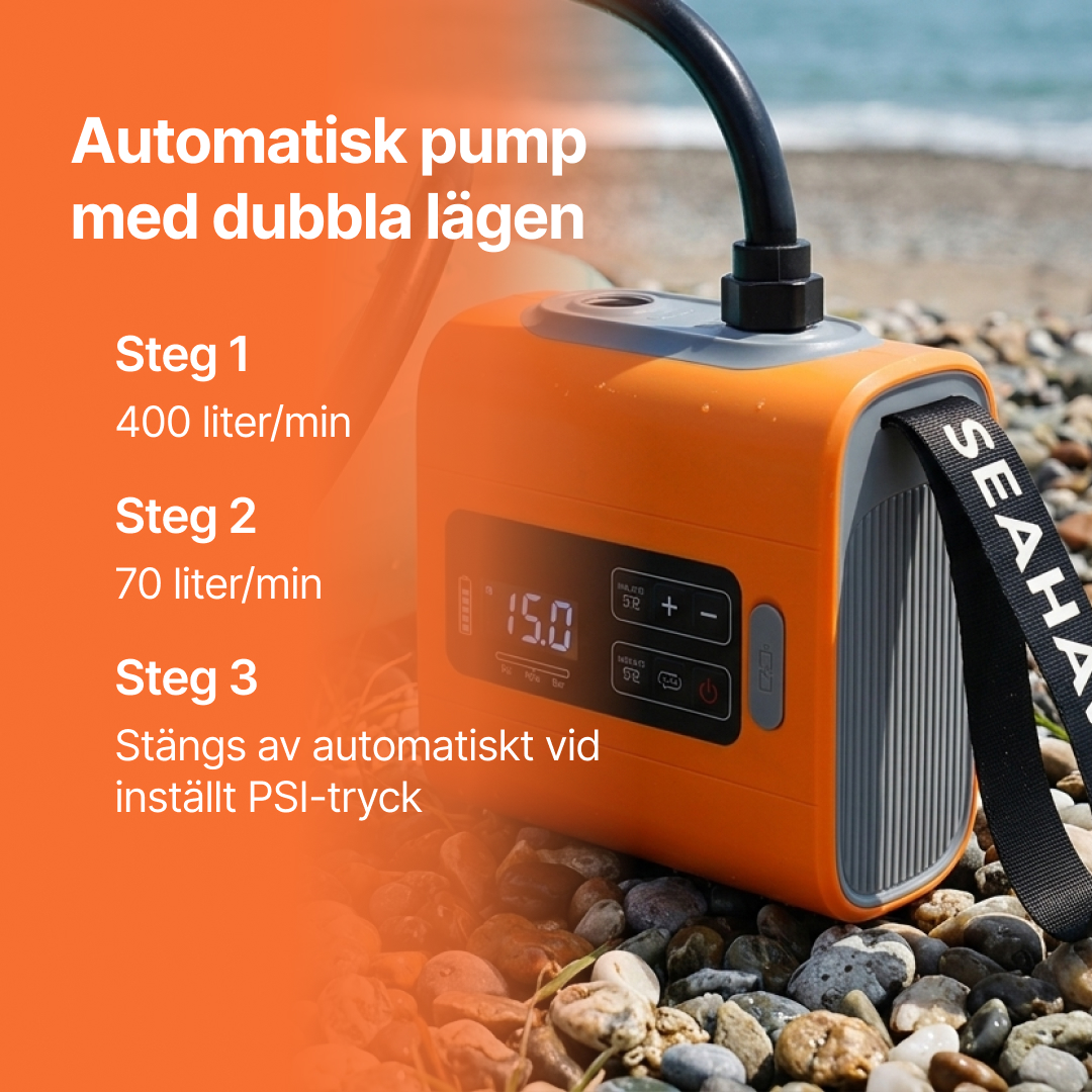 22 PSI tvåstegspumpning