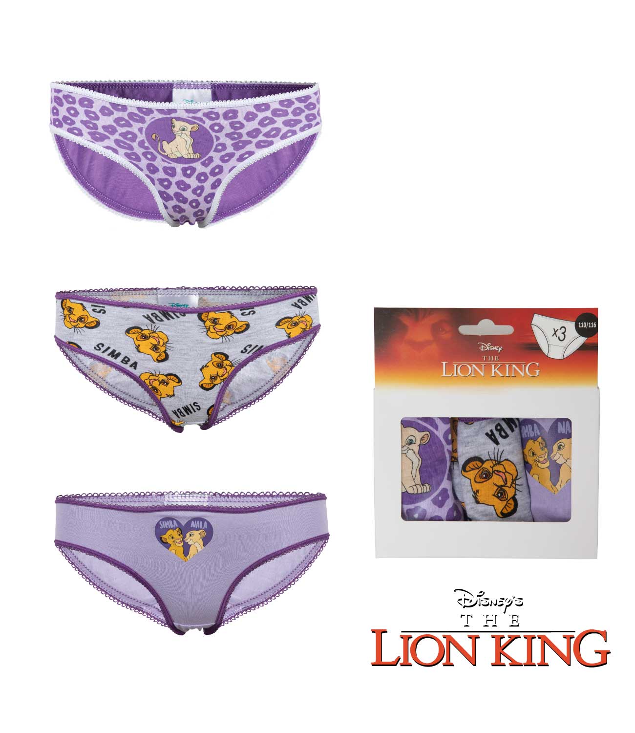 DISNEY The Lion King Trosor 3 Pack: 92