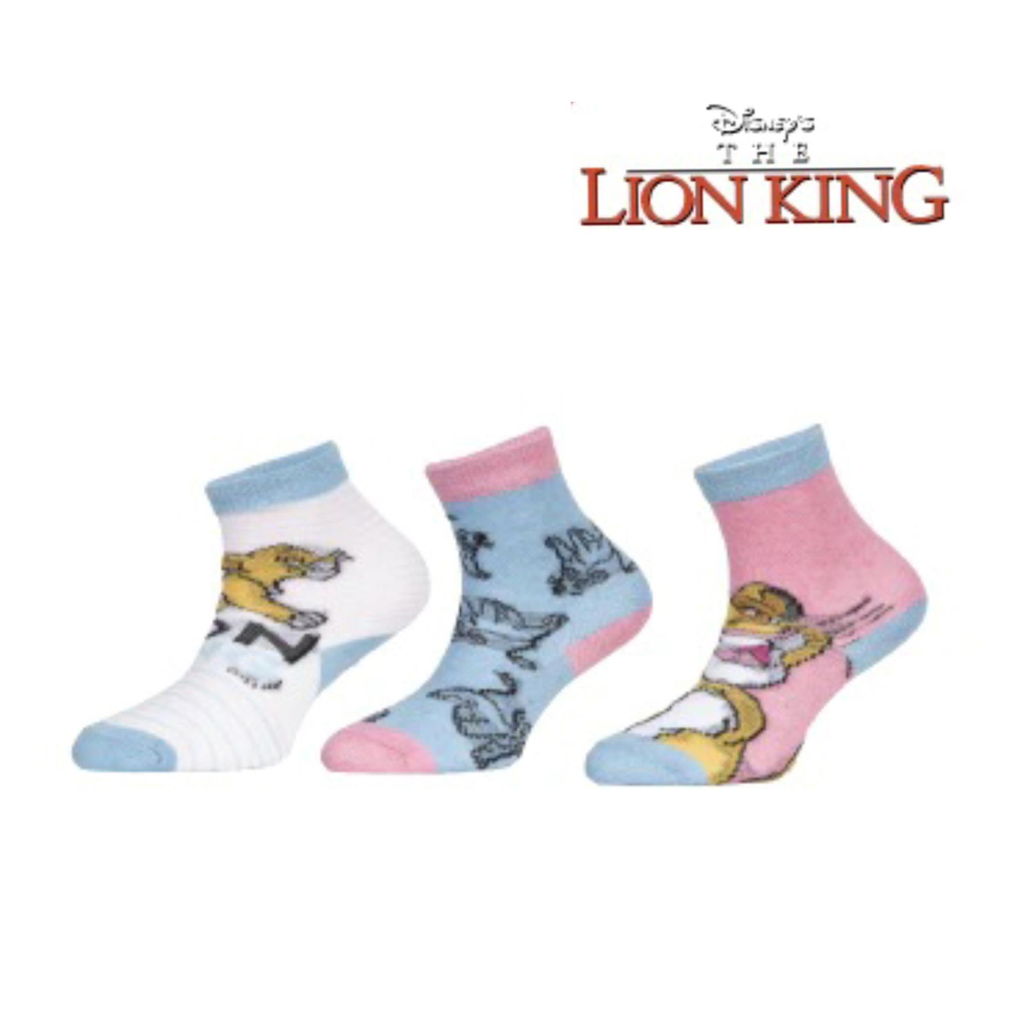 DISNEY THE LION KING Långa Strumpor 3 Pack: Pack 2 / 23-26