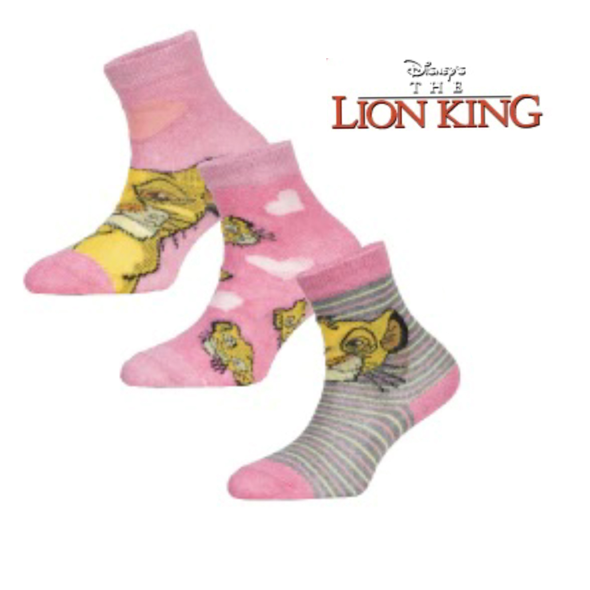 DISNEY THE LION KING Långa Strumpor 3 Pack: Pack 1 / 23-26