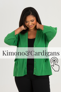 KIMONO OCH CARDIGANS I STORA STORLEKAR