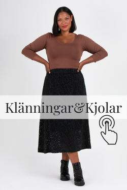 KLÄNNINGAR OCH KJOLAR I STORA STORLEKAR