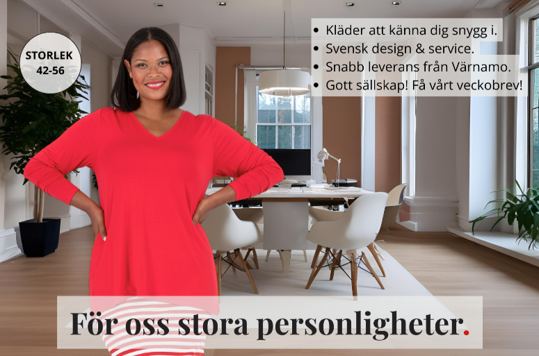 Klä dig snyggt och tryggt i stora storlekar