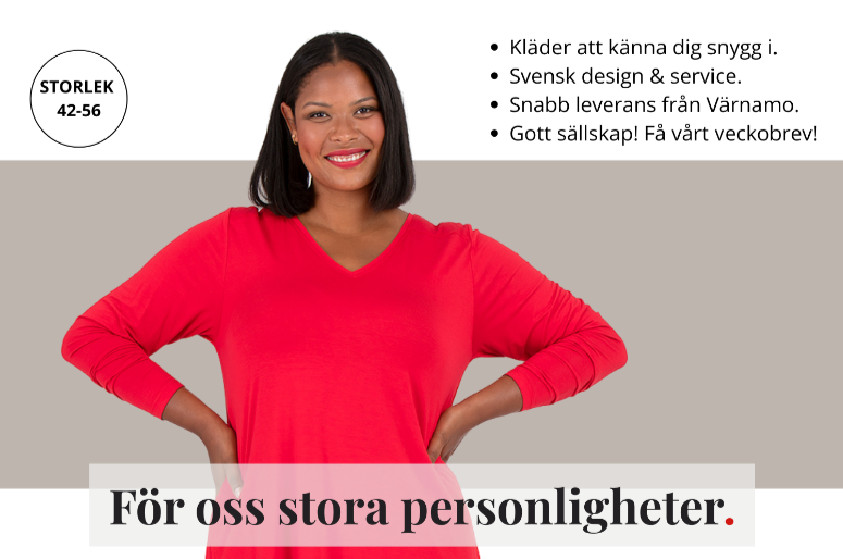 Klä dig snyggt och tryggt i stora storlekar