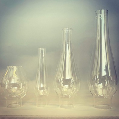 Lampglas till fotogenlampor med olika former