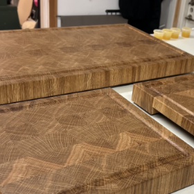 Ändträskärbrädor i ek