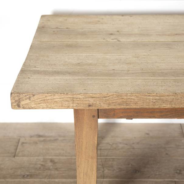 French Scrub-Top Farmhouse Table in Solid Ash TD0113624