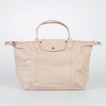 Longchamp Women Grained Leather Handbag - Glamood Outlet