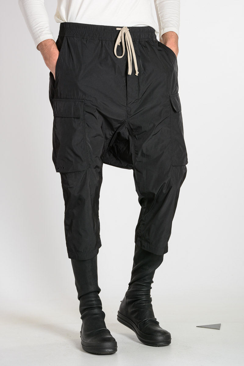 Rick Owens Men DRAWSTRING CROPPED CARGOS Pants Glamood Outlet Rick Owens Men DRAWSTRING CROPPED CARGOS Pants Glamood Outlet