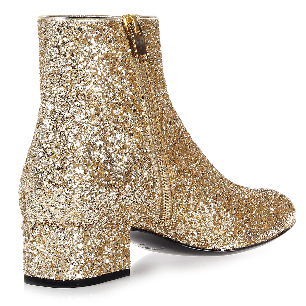 saint laurent glitter booties