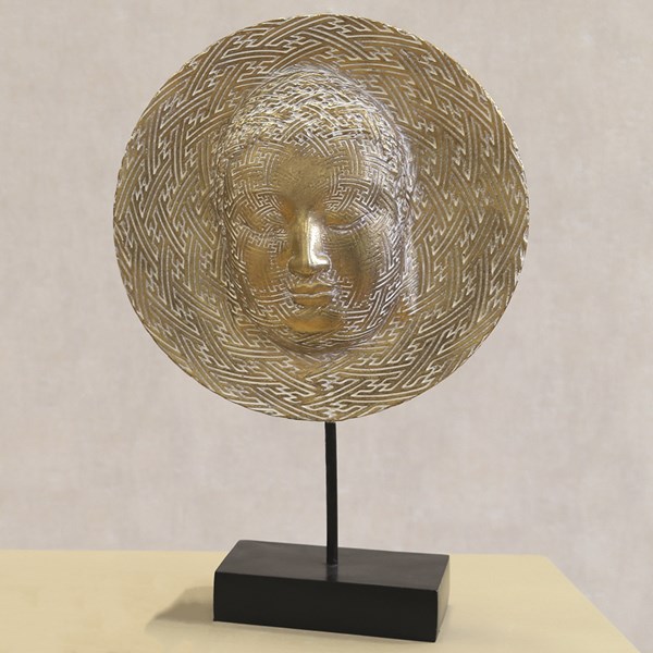 Round Disc Buddha Decoration 44cm Round Disc Buddha Decoration 44cm