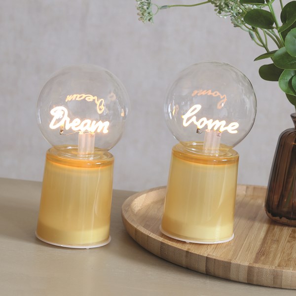 LED Dream Home Light Amber 17cm 2 Assorted