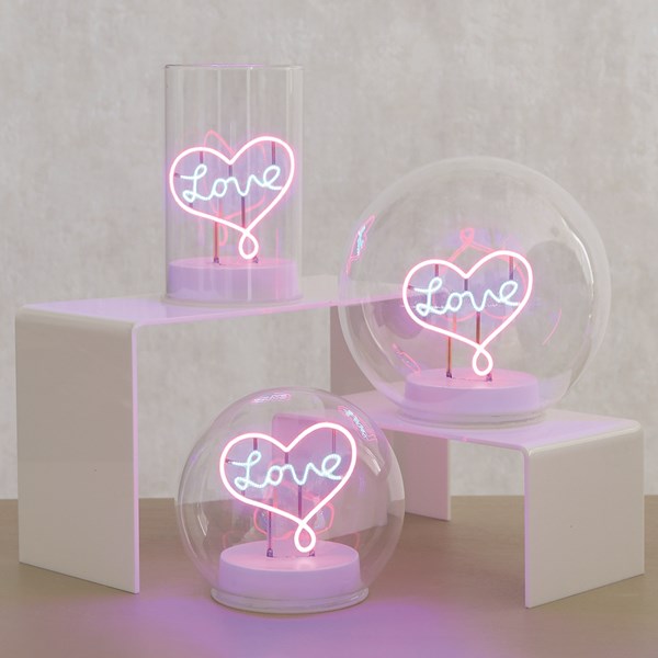 LED Love Glass Light 13cm