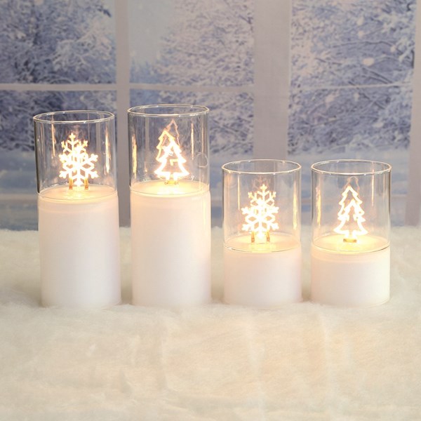 LED Tree and Snowflake Neon Style Decoration 12cm 2 Assorted LED Tree and Snowflake Neon Style Decoration 12cm 2 Assorted