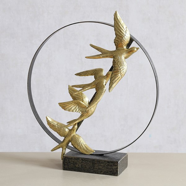 Gold Bird Decor 21x50cm Gold Bird Decor 21x50cm