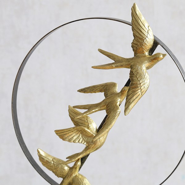 Gold Bird Decor 21x50cm