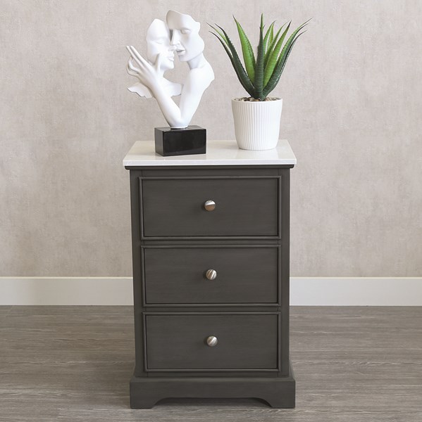 Marbled Top 3 Drawer Cabinet Marbled Top 3 Drawer Cabinet