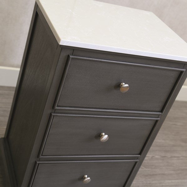Marbled Top 3 Drawer Cabinet Marbled Top 3 Drawer Cabinet