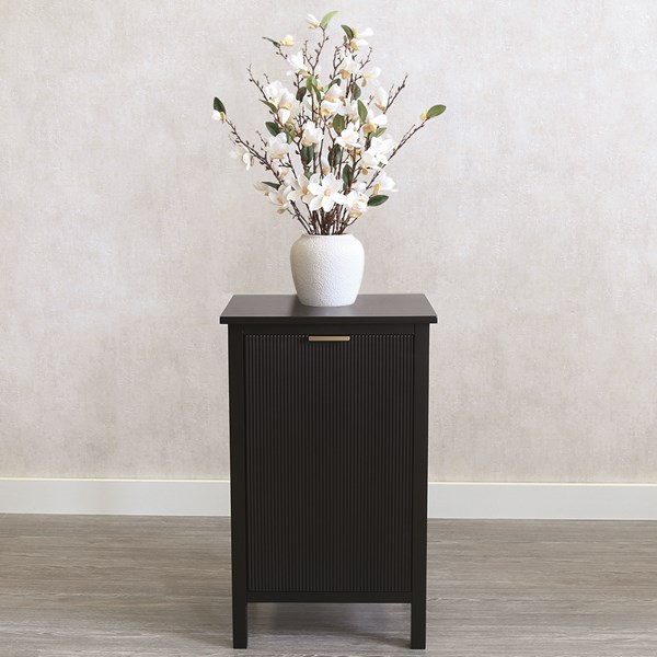 Black 1 Door Storage Side Table