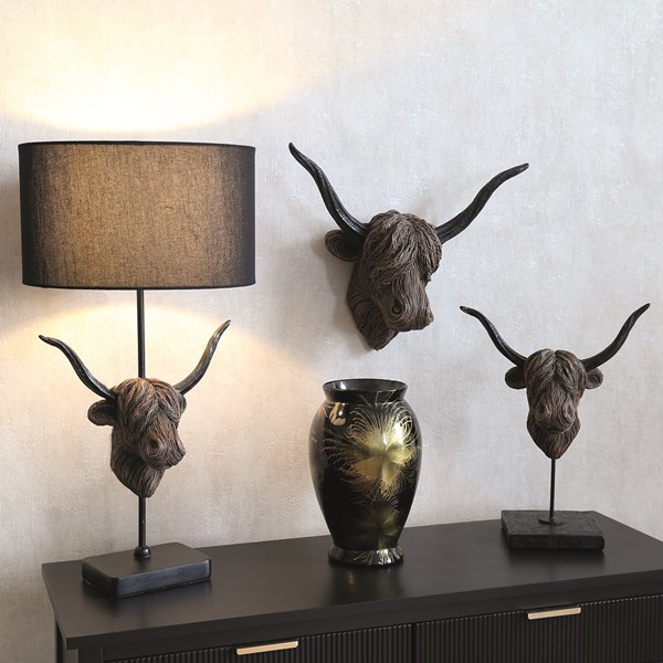 Highland Cow Wall Decor 32.5cm