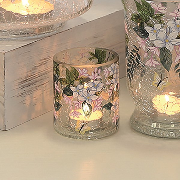 Floral Butterfly Tealight Holder 7cm Floral Butterfly Tealight Holder 7cm