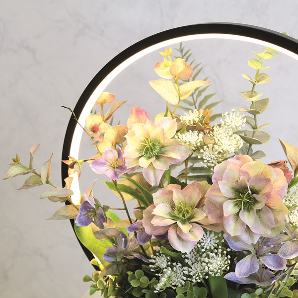 LED Muted Floral Arrangement Lamp 44cm