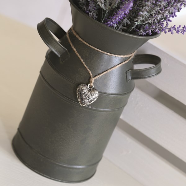 Lavender in Metal Milk Churn Plant Pot 44cm Lavender in Metal Milk Churn Plant Pot 44cm