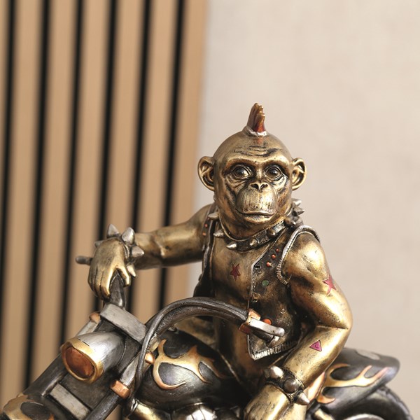 Punk Chimp On Motor Bike 27.5cm Punk Chimp On Motor Bike 27.5cm