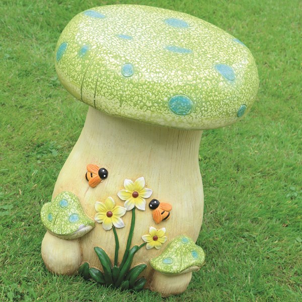Mushroom Plant Stand Green 41cm Mushroom Plant Stand Green 41cm