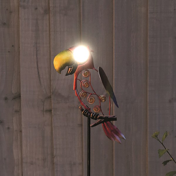 Solar Parrot Stake 91cm