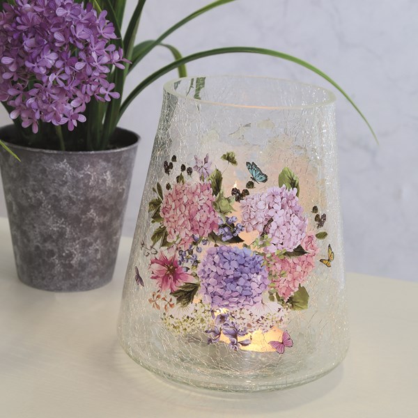 Hydrangea Candle Holder 22cm