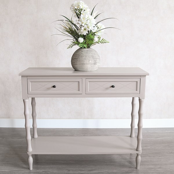 Pebble Grey Console Table 90cm Pebble Grey Console Table 90cm