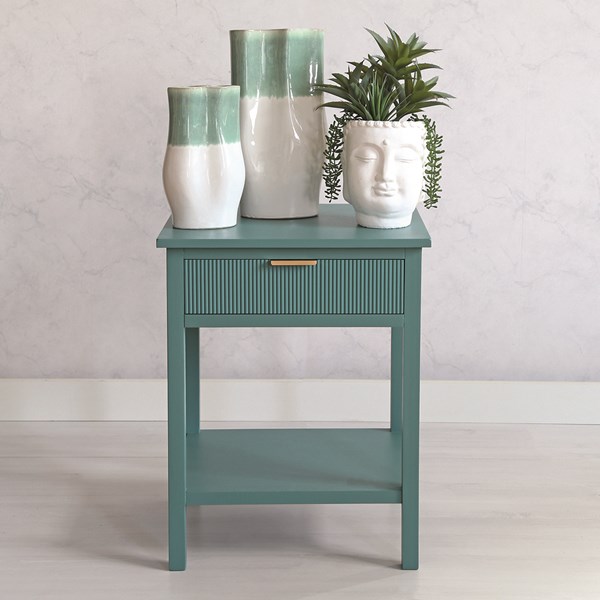 Teal Side Table 61cm Teal Side Table 61cm