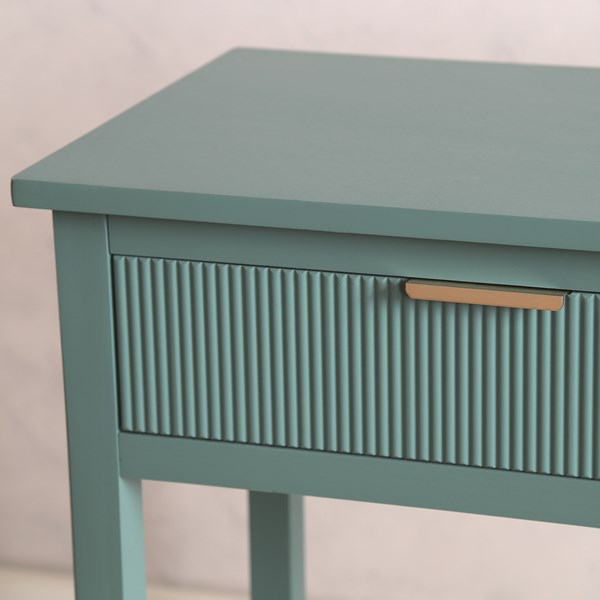 Teal Console Table 90cm