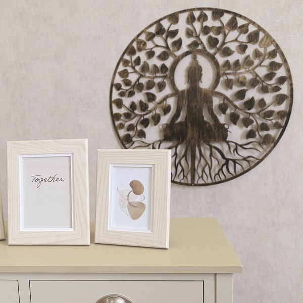 Buddha Wall Art Bronze Metal Silhouette Art 60cm Buddha Wall Art Bronze Metal Silhouette Art 60cm