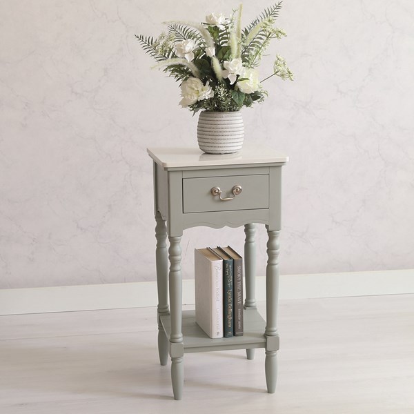 Aqua Grey End Table 36x71cm Aqua Grey End Table 36x71cm
