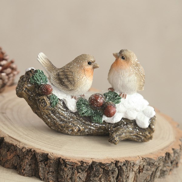 Robins On Branch 14 x 9.5cm Robins On Branch 14 x 9.5cm